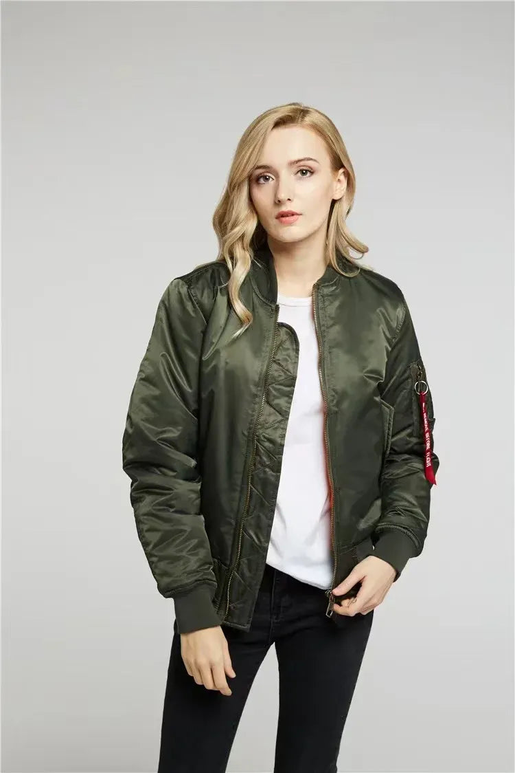 Blouson aviateur avec finitions côtelées pour adultes | Idéal pour la mi-saison
