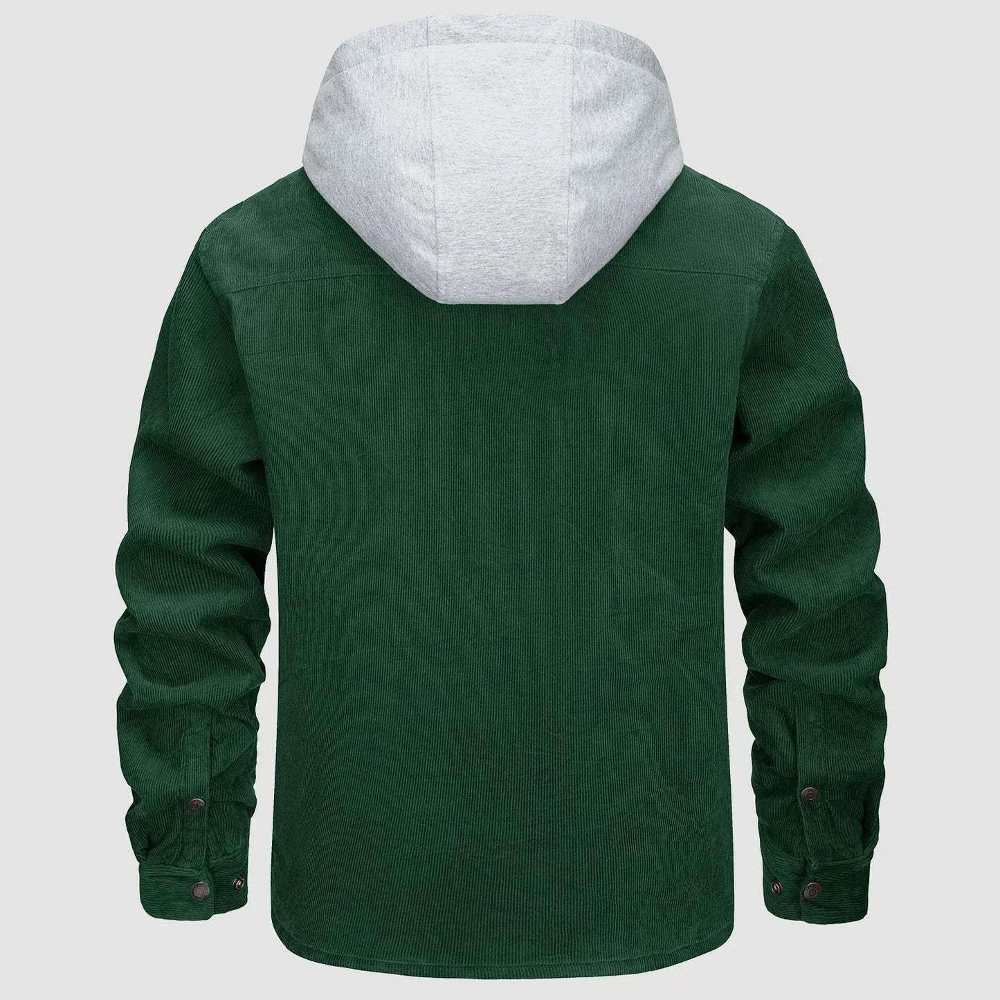 Veste À Capuche avec Doublure Matelassée Et Fermeture Boutonnée pour Hommes | Idéale pour La Saison Froide