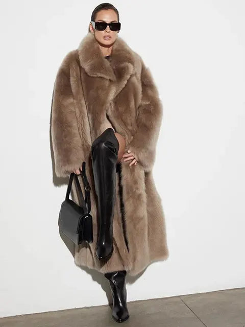 Trenchcoat Long d’Hiver avec Texture Douce et Coupe Classique pour Femme | Idéal pour Temps Froid