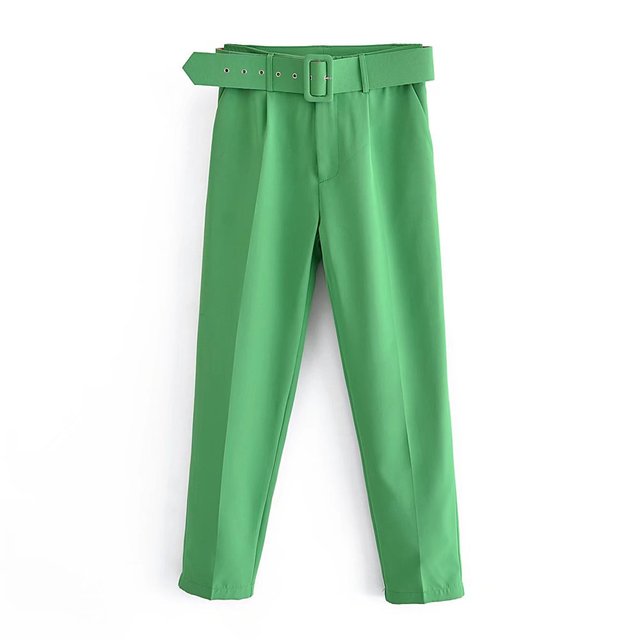 Pantalon à Taille Haute avec Ceinture Ajustable pour Femme | Idéal pour les Journées Décontractées