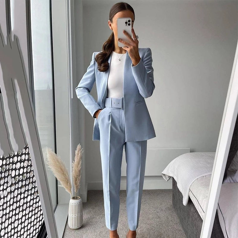 Pantalon à Taille Haute avec Ceinture Ajustable pour Femme | Idéal pour les Journées Décontractées