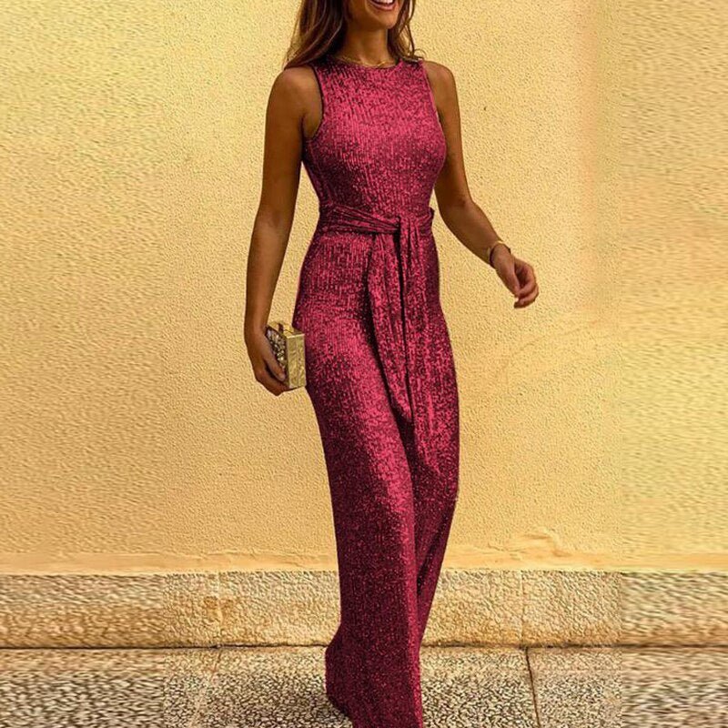 Combinaison à Sequins pour Femme avec Coupe Ajustée | Idéale pour les Soirées Festives