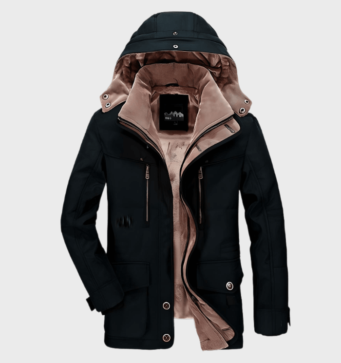 Veste Épaisse avec Capuche et Grandes Poches pour Homme | Idéale pour l’Hiver