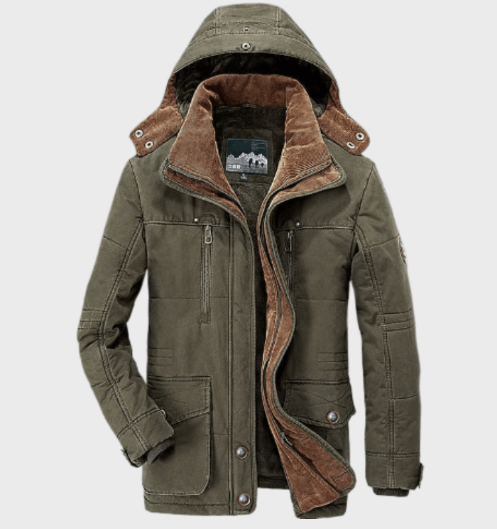 Veste Épaisse avec Capuche et Grandes Poches pour Homme | Idéale pour l’Hiver