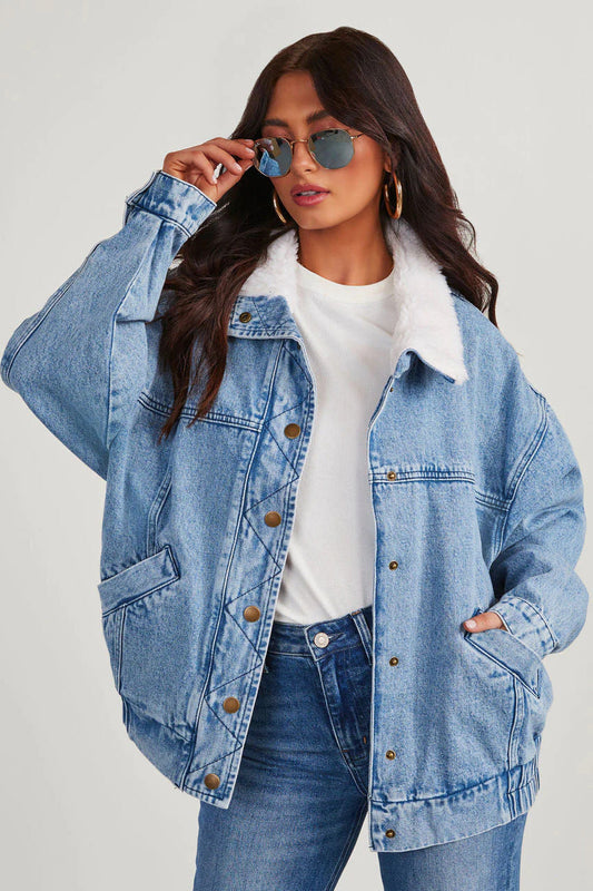 Veste Courte À Coupe Ample pour Femme | Idéale pour Les Journées Fraîches