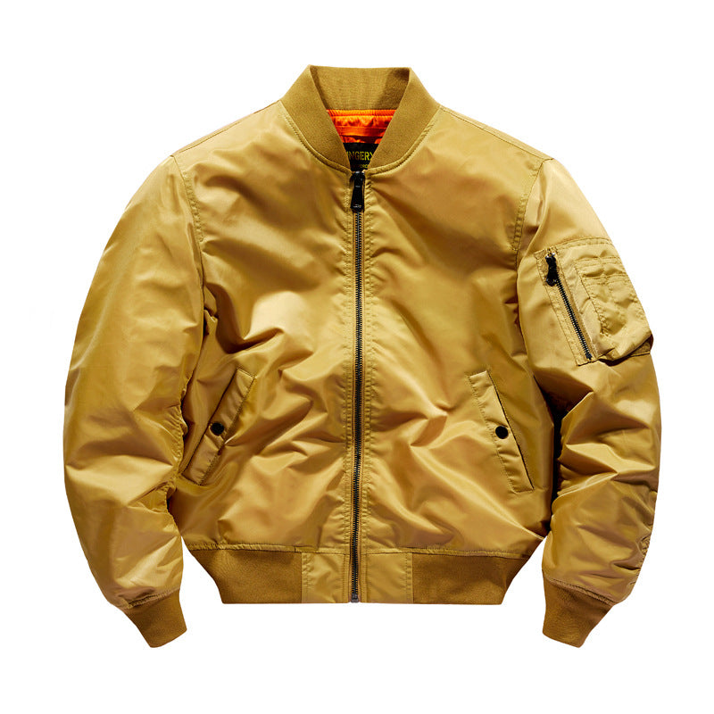 Blouson aviateur avec finitions côtelées pour adultes | Idéal pour la mi-saison
