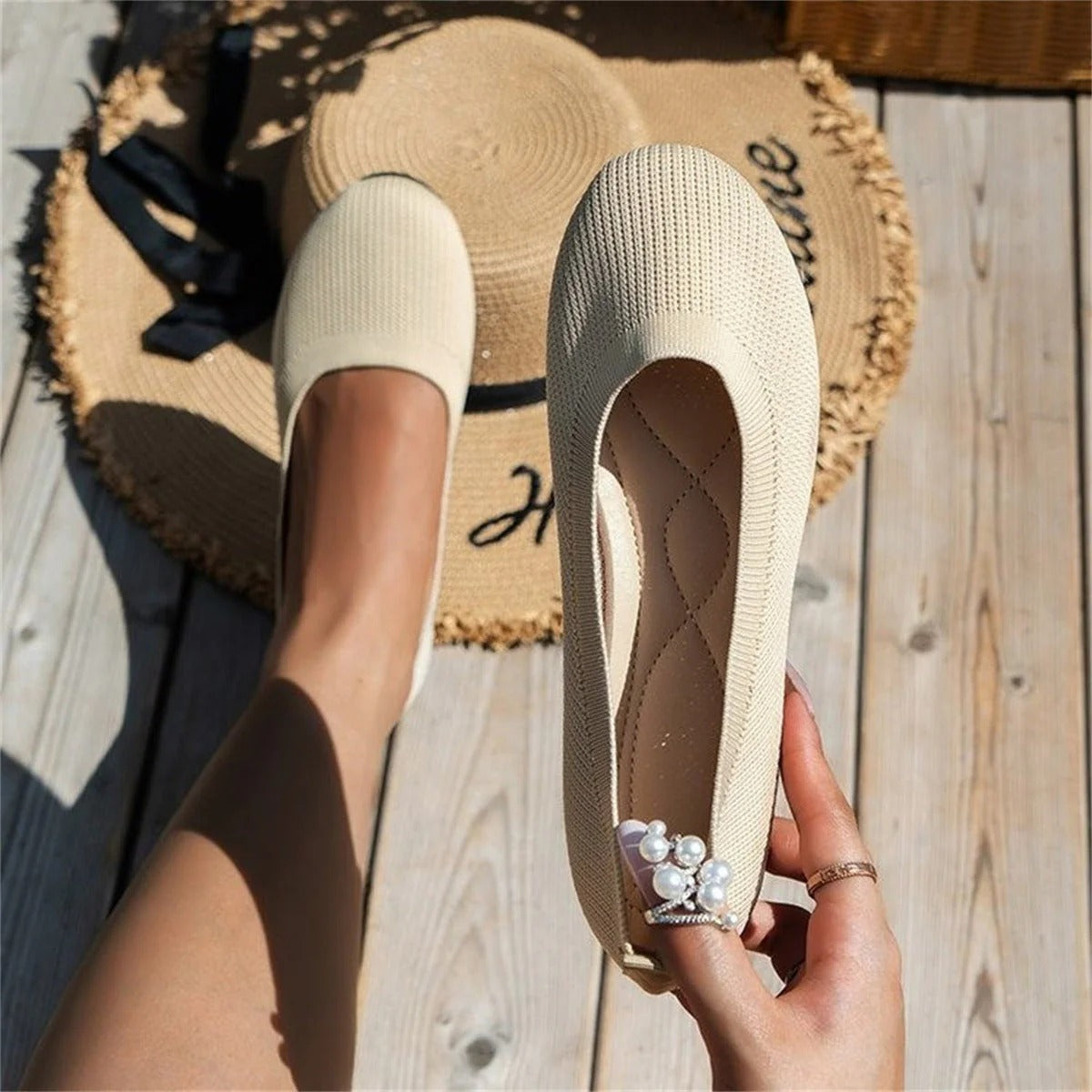Chaussures de ballet avec tige extensible et semelle amortissante pour adultes | Idéales pour un usage quotidien