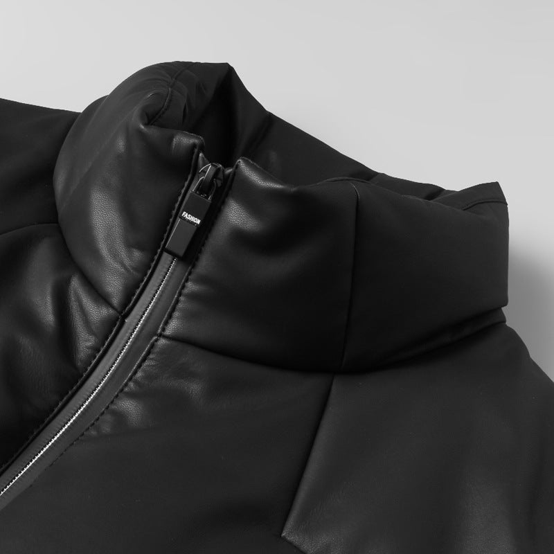 Blouson Matelassé à Manches Longues avec Col Montant pour Hommes | Idéal pour l’Hiver