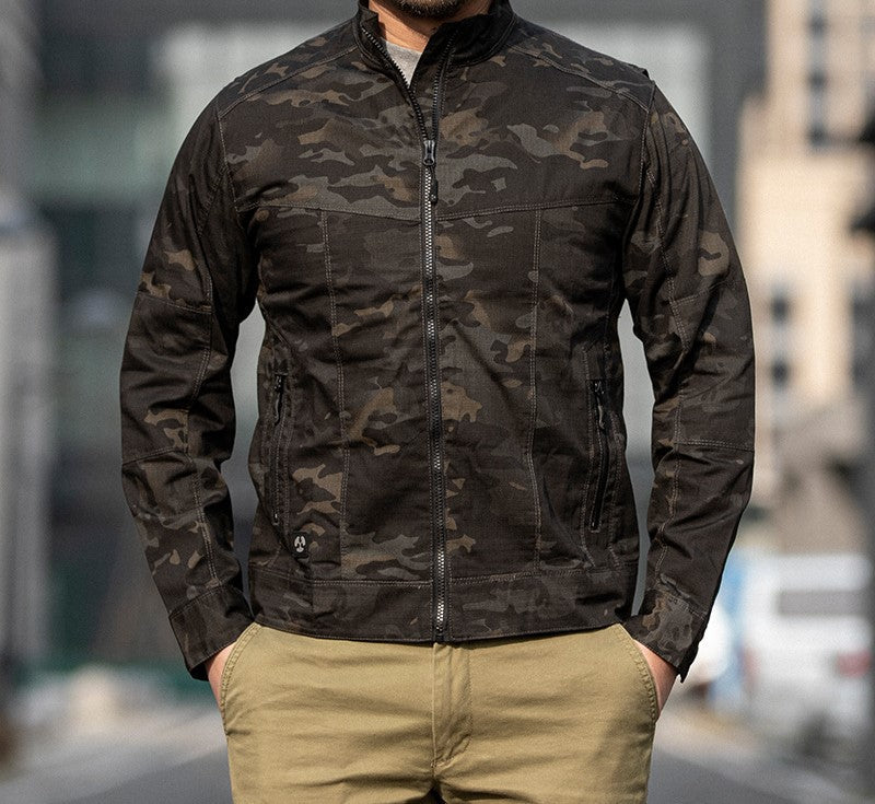 Veste À Col Haut avec Fermeture Zippée Et Poches Multiples pour Hommes | Idéale pour Les Activités Extérieures