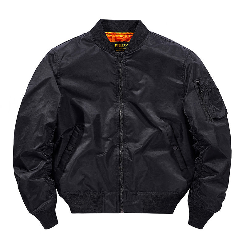 Blouson aviateur avec finitions côtelées pour adultes | Idéal pour la mi-saison