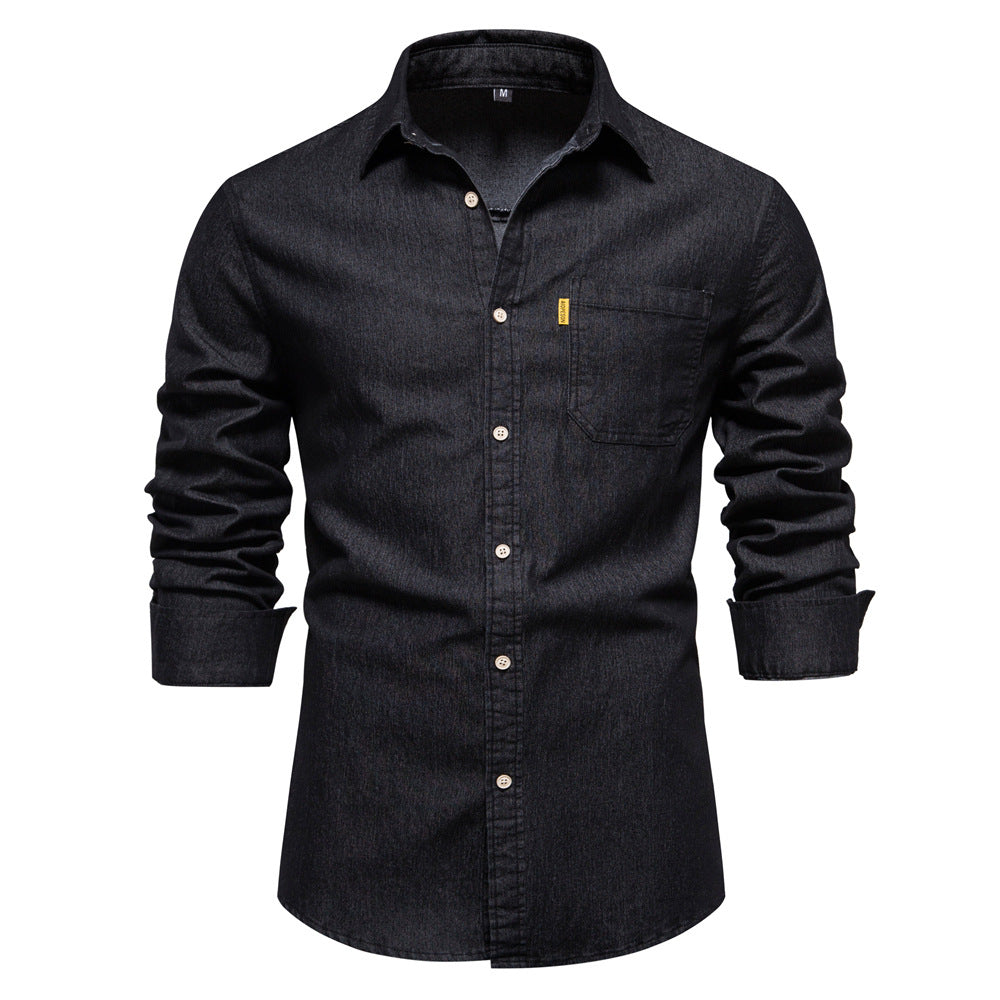 Chemise À Manches Longues avec Poches Poitrine pour Homme | Idéale pour Un Usage Quotidien