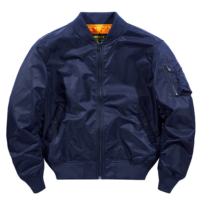 Blouson aviateur avec finitions côtelées pour adultes | Idéal pour la mi-saison