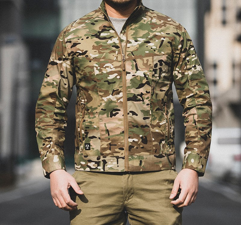 Veste À Col Haut avec Fermeture Zippée Et Poches Multiples pour Hommes | Idéale pour Les Activités Extérieures