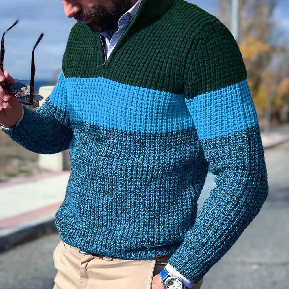 Pull Tricoté Uni pour Hommes avec Coupe Décontractée | Idéal pour l’Automne et l’Hiver