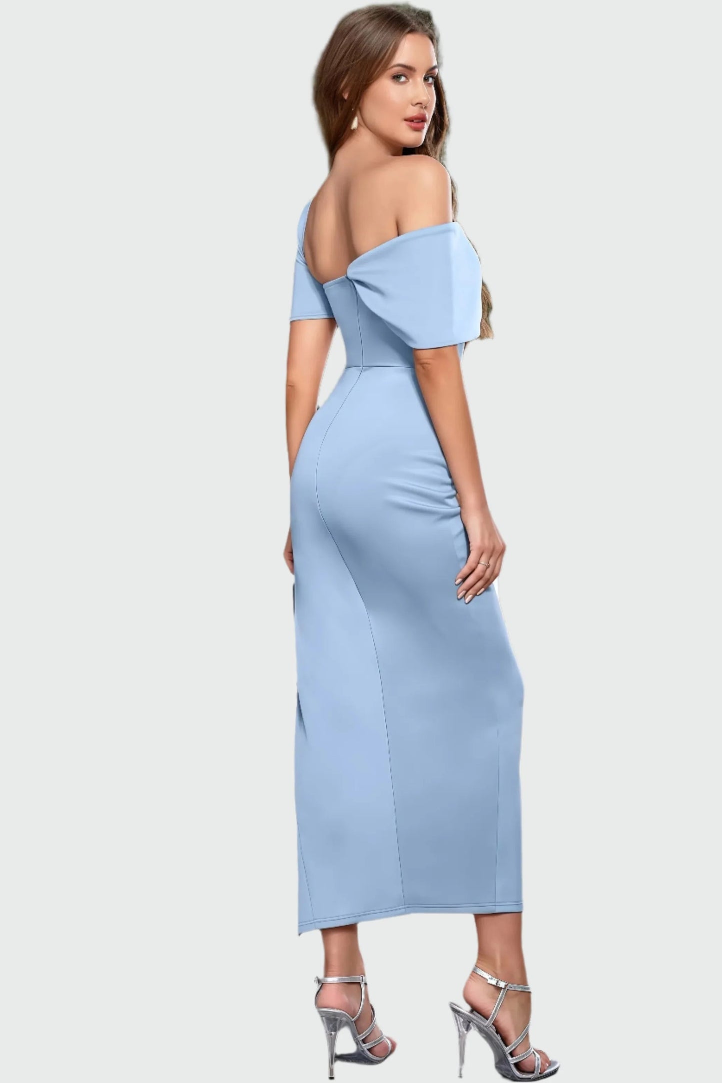 Robe Midi Asymétrique à Une Épaule pour Femme | Idéale pour les Sorties et Événements Spéciaux