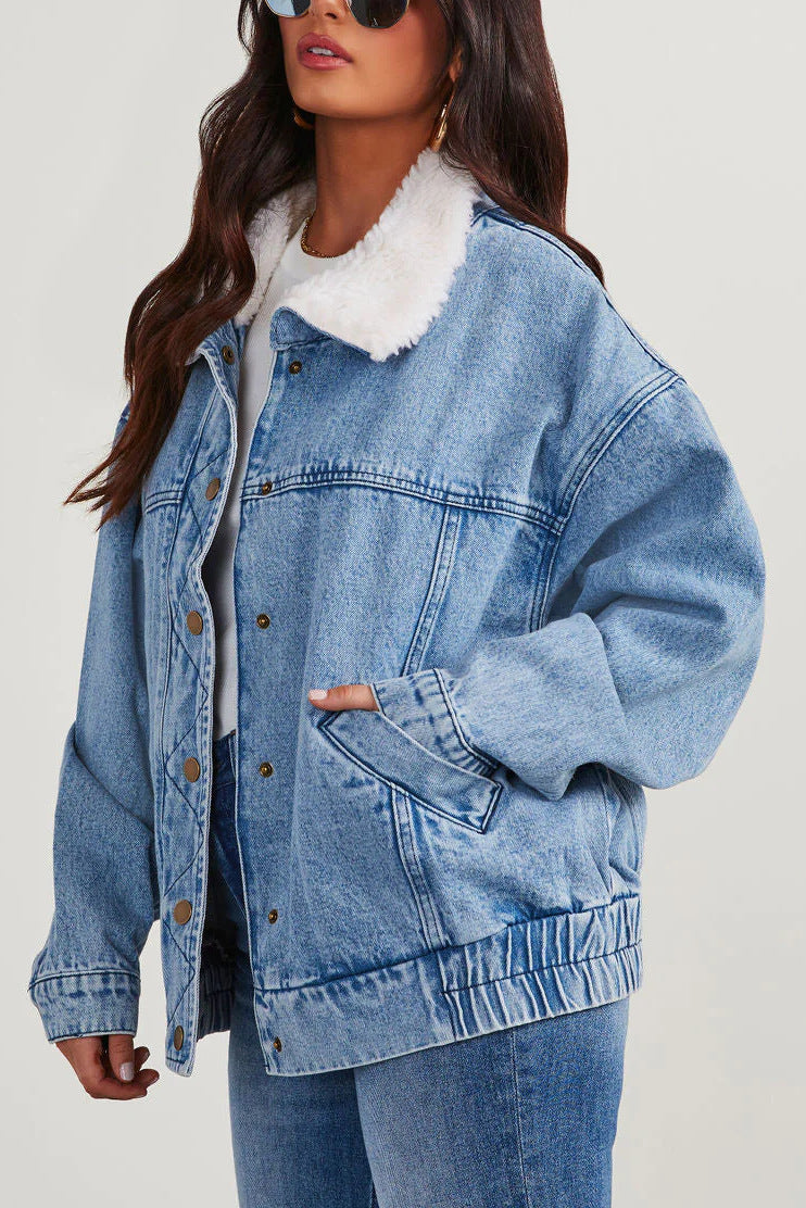 Veste Courte À Coupe Ample pour Femme | Idéale pour Les Journées Fraîches