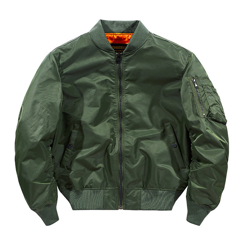 Blouson aviateur avec finitions côtelées pour adultes | Idéal pour la mi-saison