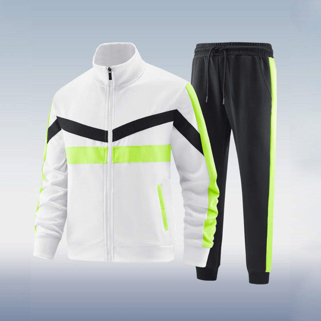 Ensemble De Survêtement avec Veste Zippée Complète Et Pantalon pour Homme | Idéal pour Les Activités Quotidiennes
