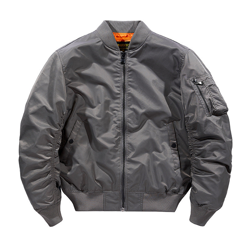 Blouson aviateur avec finitions côtelées pour adultes | Idéal pour la mi-saison