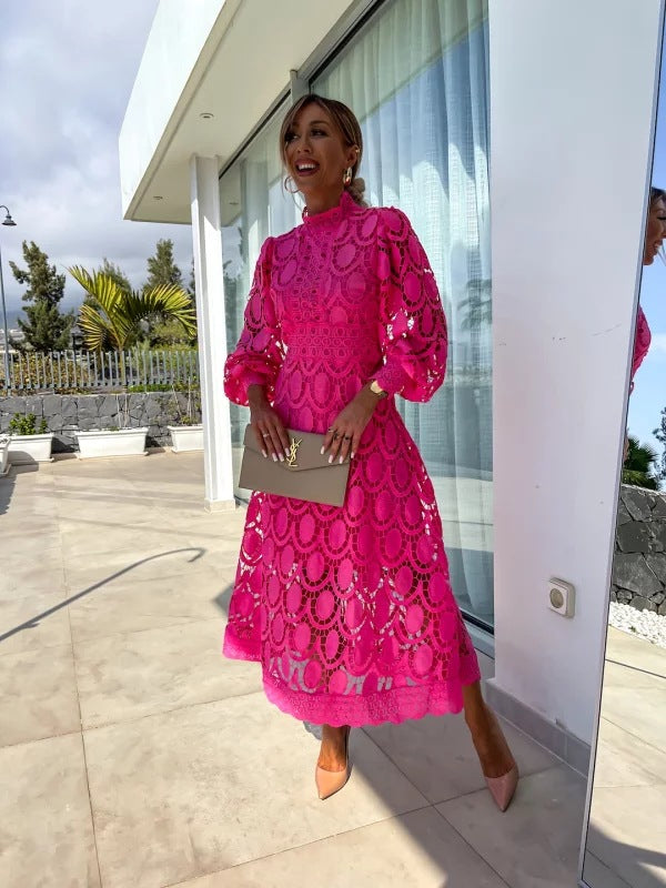 Robe Avec Dentelle Et Fermeture Zippée Pour Femme | Idéale Pour Mariages Et Soirées