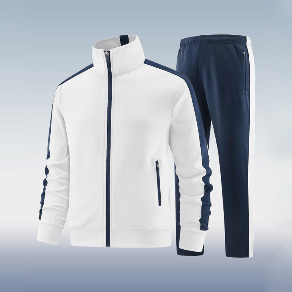Ensemble De Survêtement avec Veste Zippée Complète Et Pantalon pour Homme | Idéal pour Les Activités Quotidiennes