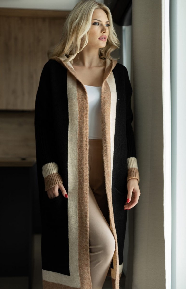 Manteau Long À Col Large avec Coupe Ample pour Femme | Idéal pour L’Hiver