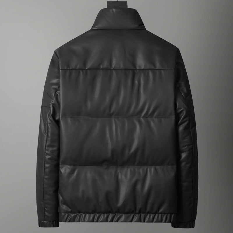 Blouson Matelassé à Manches Longues avec Col Montant pour Hommes | Idéal pour l’Hiver