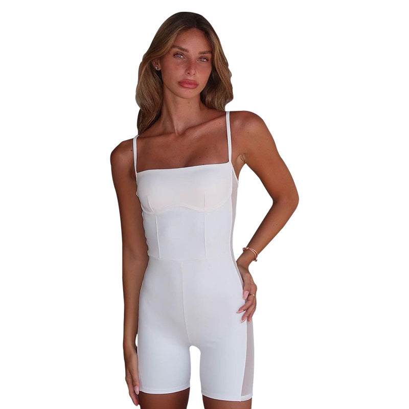 Combinaison Bodycon Sans Épaules Avec Coupe Ajustée Pour Femmes | Idéale Pour Été Et Événements