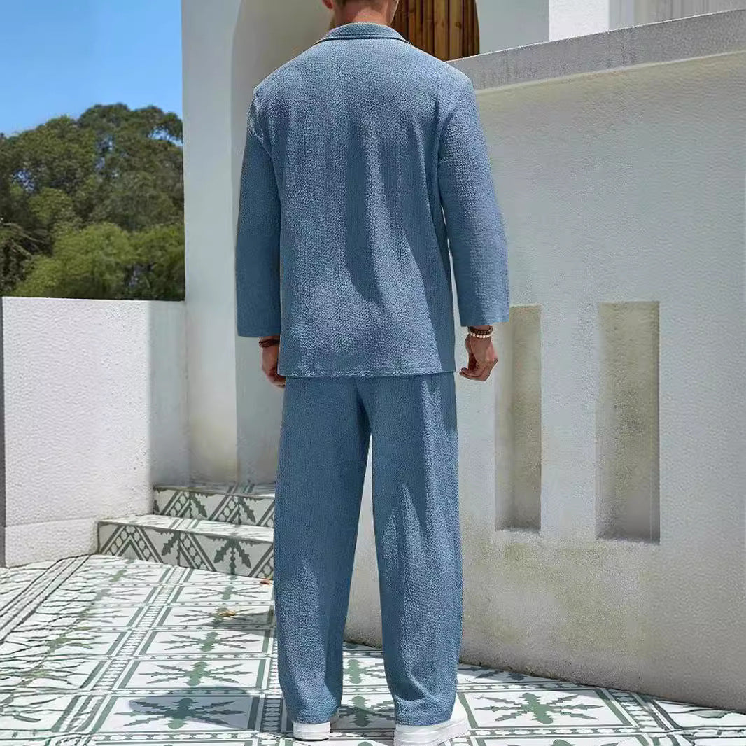Ensemble De Détente avec Coupe Ample pour Hommes | Idéal pour La Maison