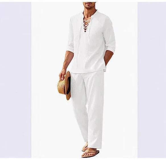 Ensemble Deux Pièces avec Haut Et Pantalon pour Homme | Idéal pour Les Journées Décontractées