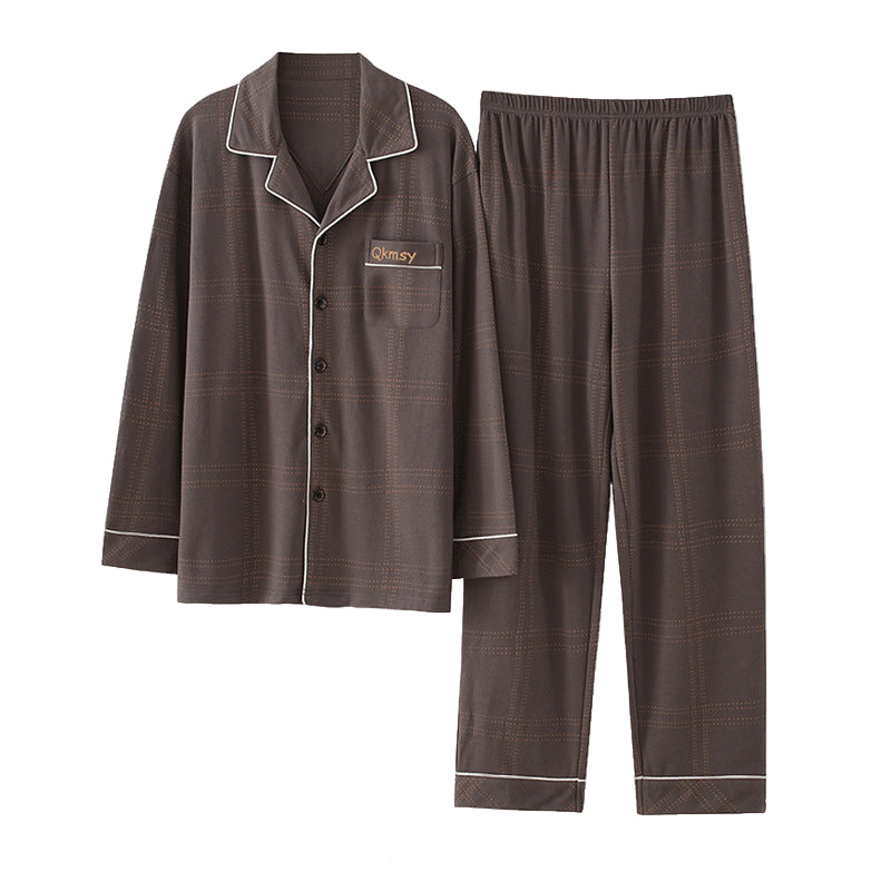 Pyjama pour Homme avec Haut à Manches Longues et Pantalon pour un Usage Quotidien | Idéal pour le Printemps et l’Automne