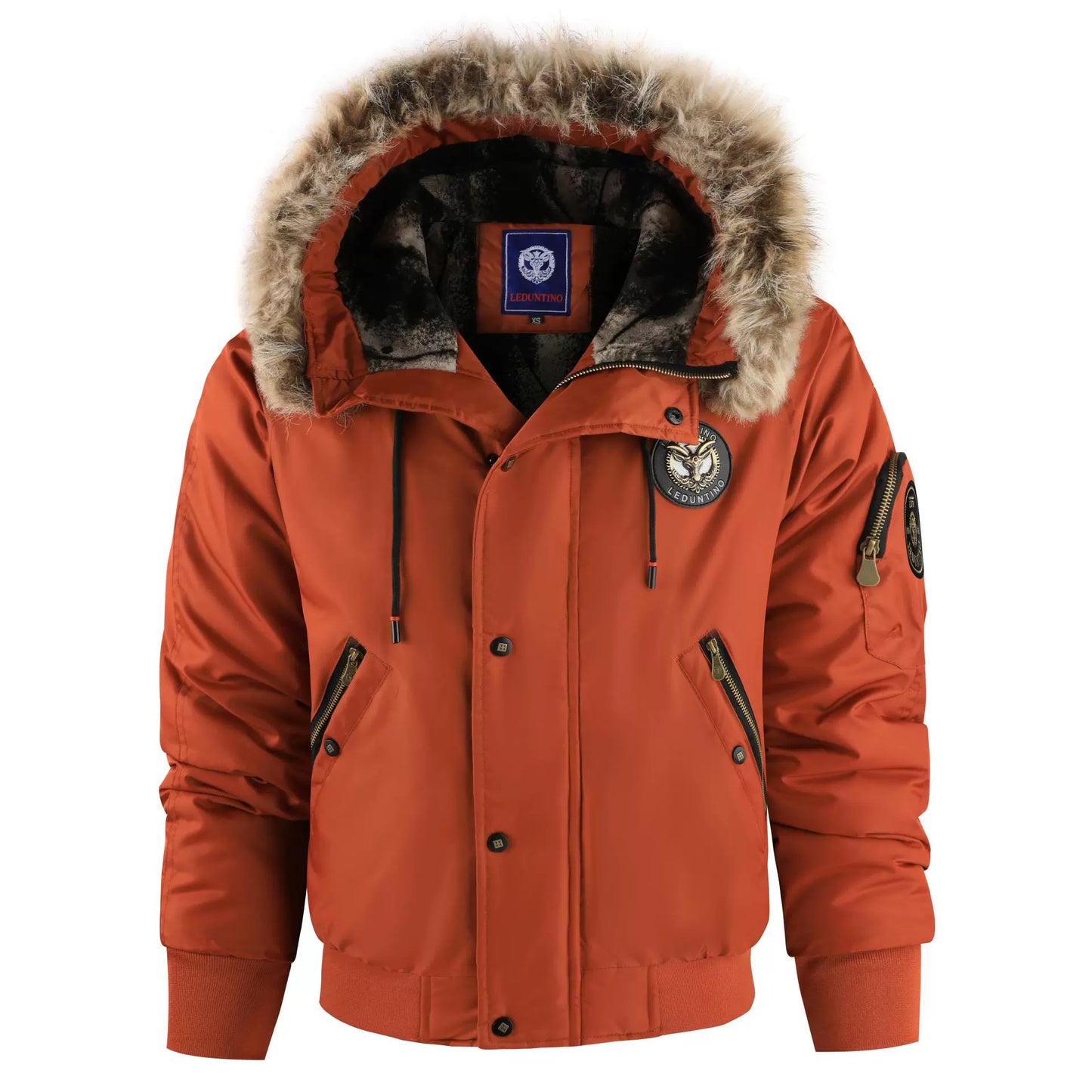 Blouson Bombardier à Capuche avec Fermeture Zippée pour Homme | Idéal pour l'Hiver