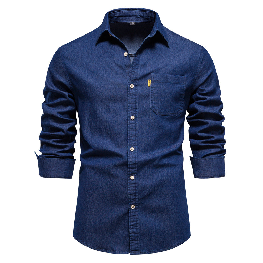 Chemise À Manches Longues avec Poches Poitrine pour Homme | Idéale pour Un Usage Quotidien