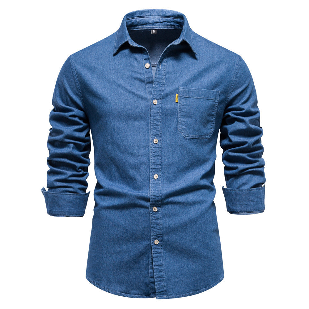 Chemise À Manches Longues avec Poches Poitrine pour Homme | Idéale pour Un Usage Quotidien