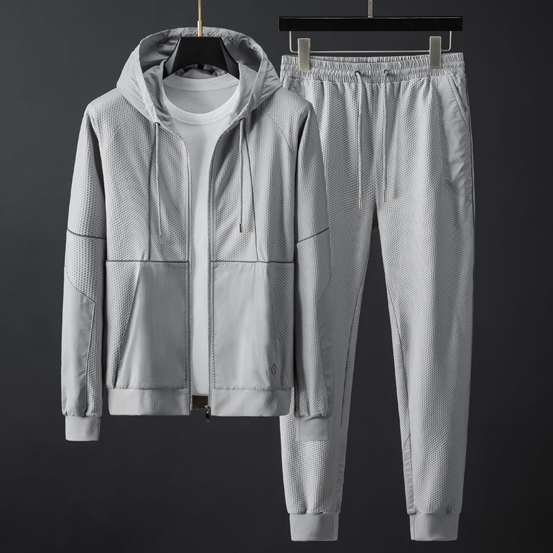 Ensemble De Survêtement Léger pour Homme avec Poches Zippées | Idéal pour Le Sport Et Les Loisirs