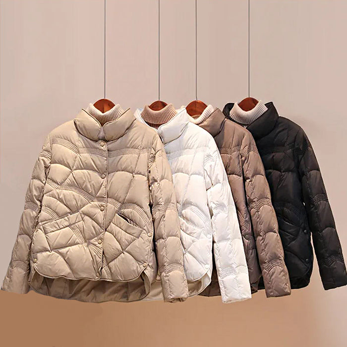 Veste Matelassée Légère avec Fermeture à Boutons pour Femme | Idéale pour l’Automne et le Printemps