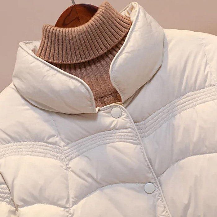 Veste Matelassée Légère avec Fermeture à Boutons pour Femme | Idéale pour l’Automne et le Printemps