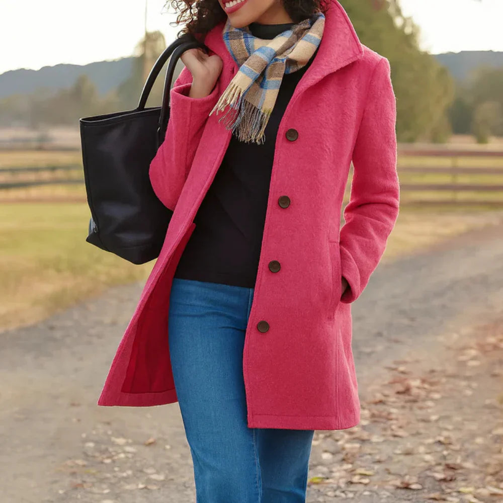 Manteau Long à Coupe Classique pour Femme | Idéal pour la Saison Froide et les Sorties Quotidiennes