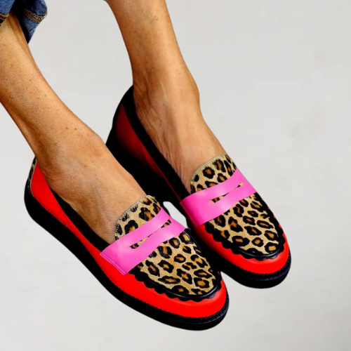 Mocassins à Bout Rond avec Talon Bas pour Femmes | Idéal pour le Quotidien
