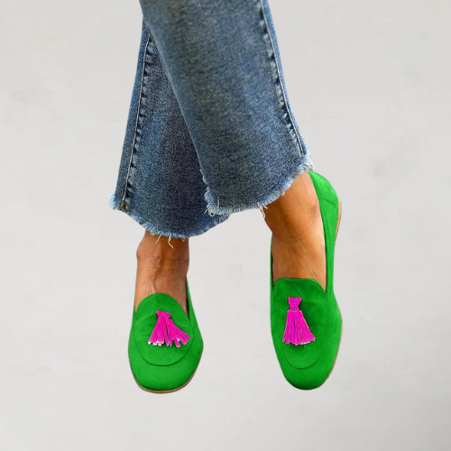 Mocassins Plats avec Pampilles Décoratives pour Femmes | Idéal pour le Quotidien