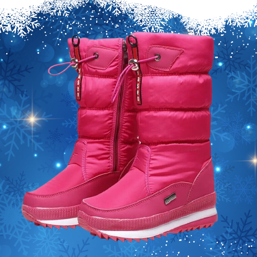 Bottes D’Hiver avec Semelle Antidérapante pour Femme | Idéales pour Temps Froid