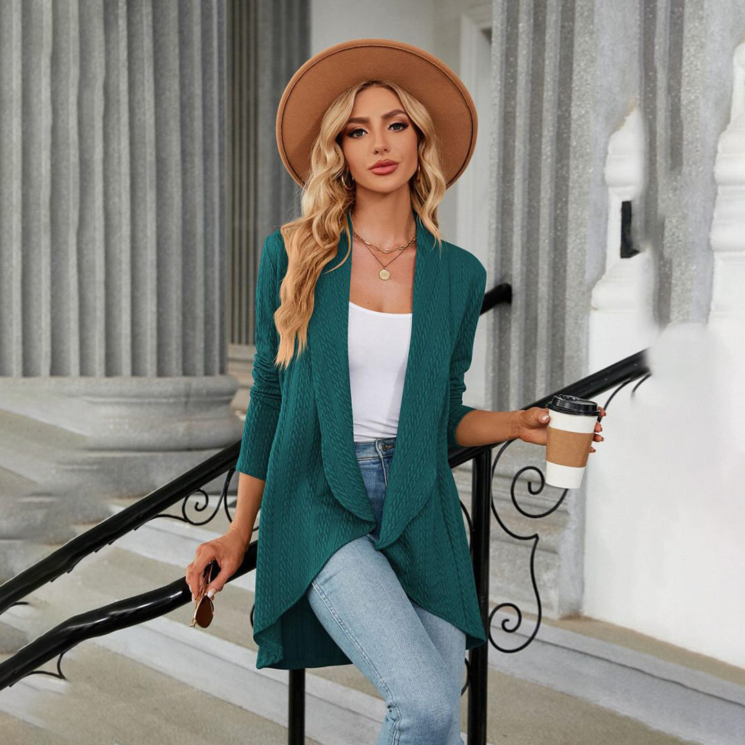 Gilet Texturé avec Coupe Droite pour Femmes | Idéal pour l'Automne