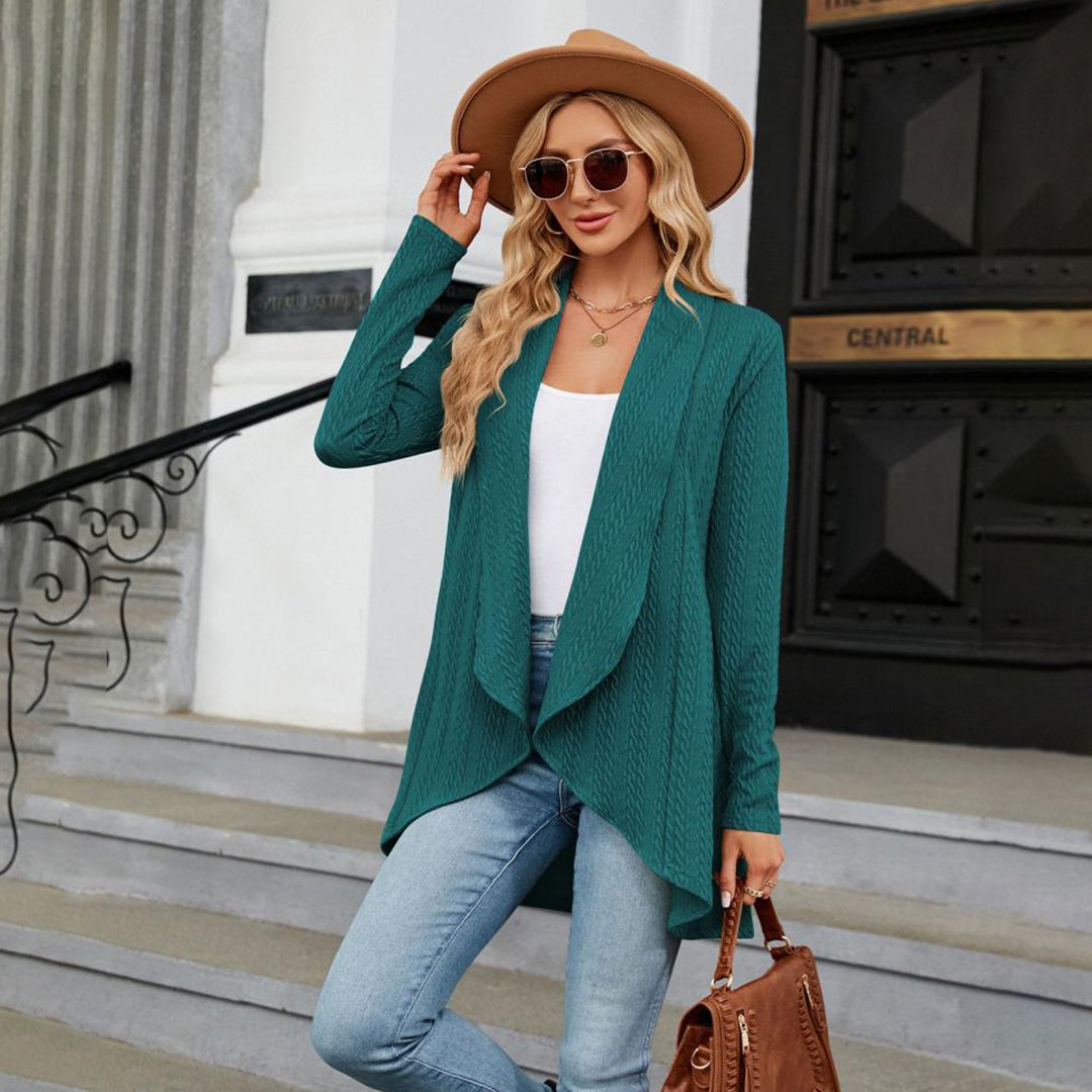 Gilet Texturé avec Coupe Droite pour Femmes | Idéal pour l'Automne