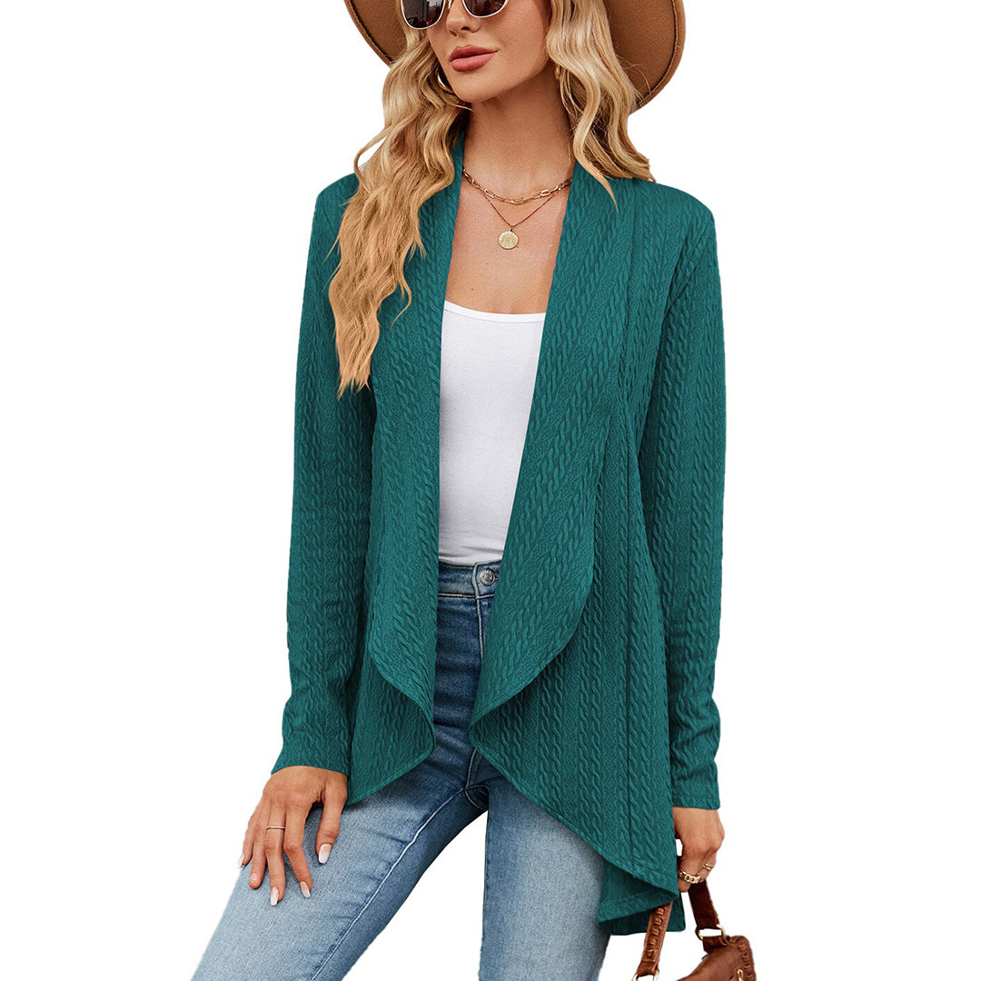 Gilet Texturé avec Coupe Droite pour Femmes | Idéal pour l'Automne