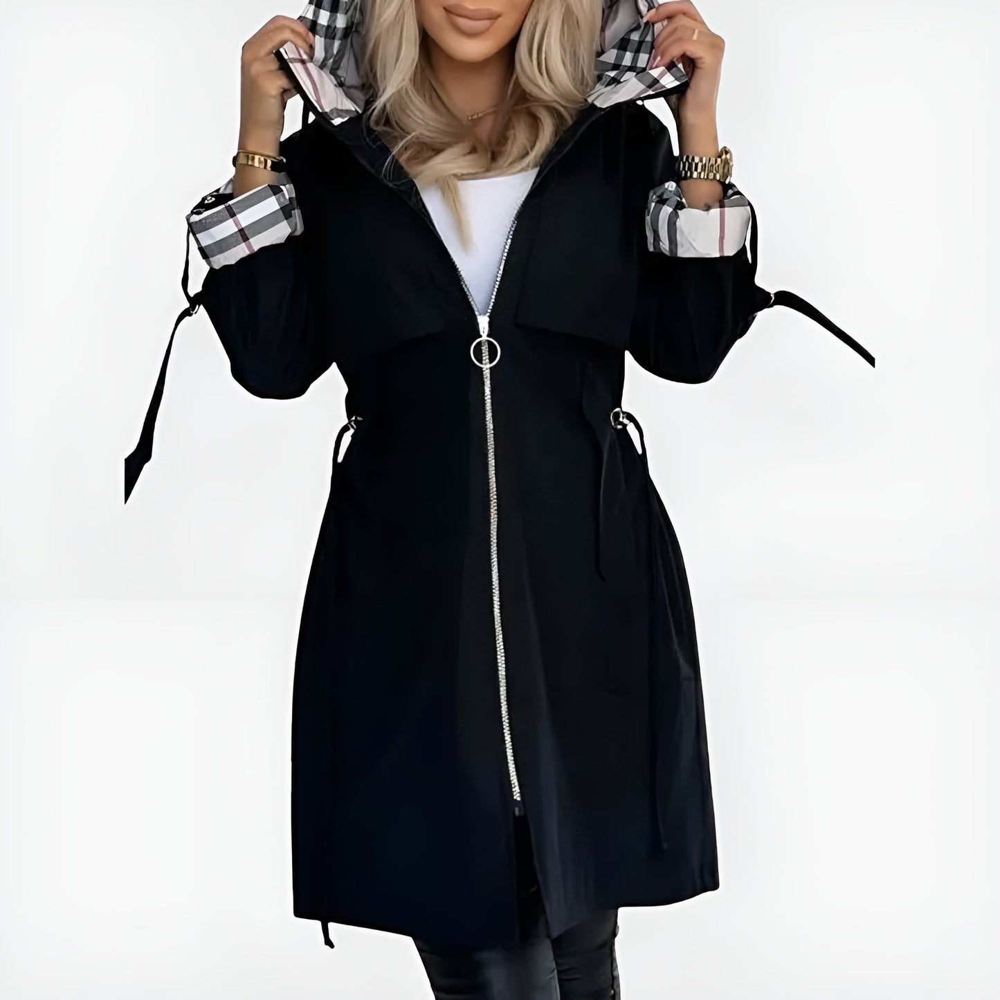 Manteau Léger avec Fermeture Éclair Frontale pour Femmes | Idéal pour les Tenues Décontractées et Formelles