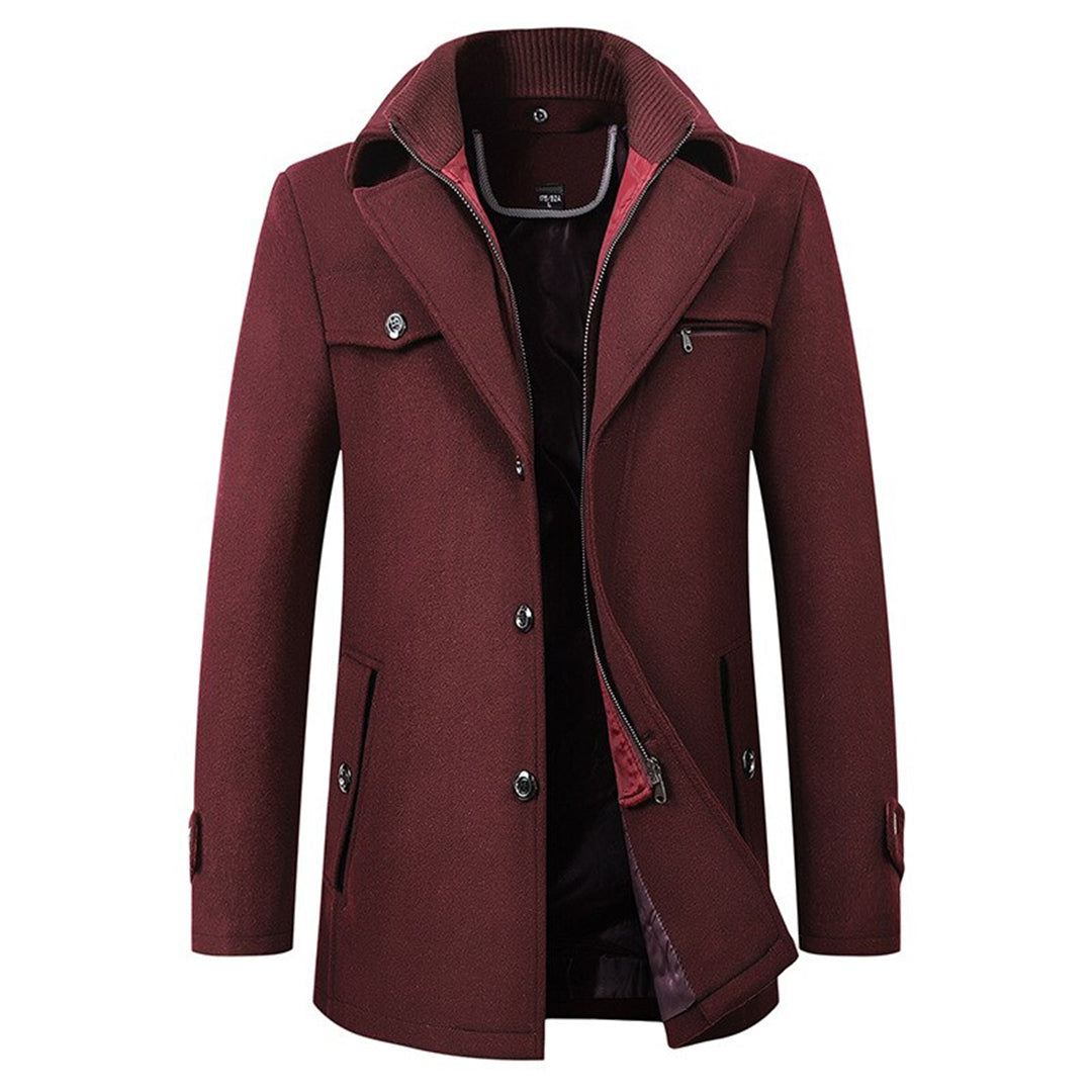 Veste Ajustée avec Fermeture Zippée pour Hommes | Idéale pour l’Hiver