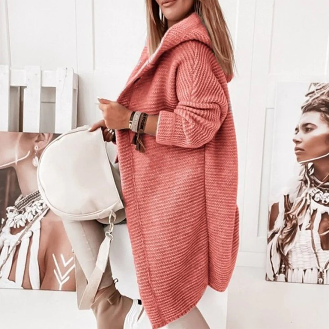 Gilet Long avec Manches Longues pour Femme | Idéal pour Automne et Intérieur