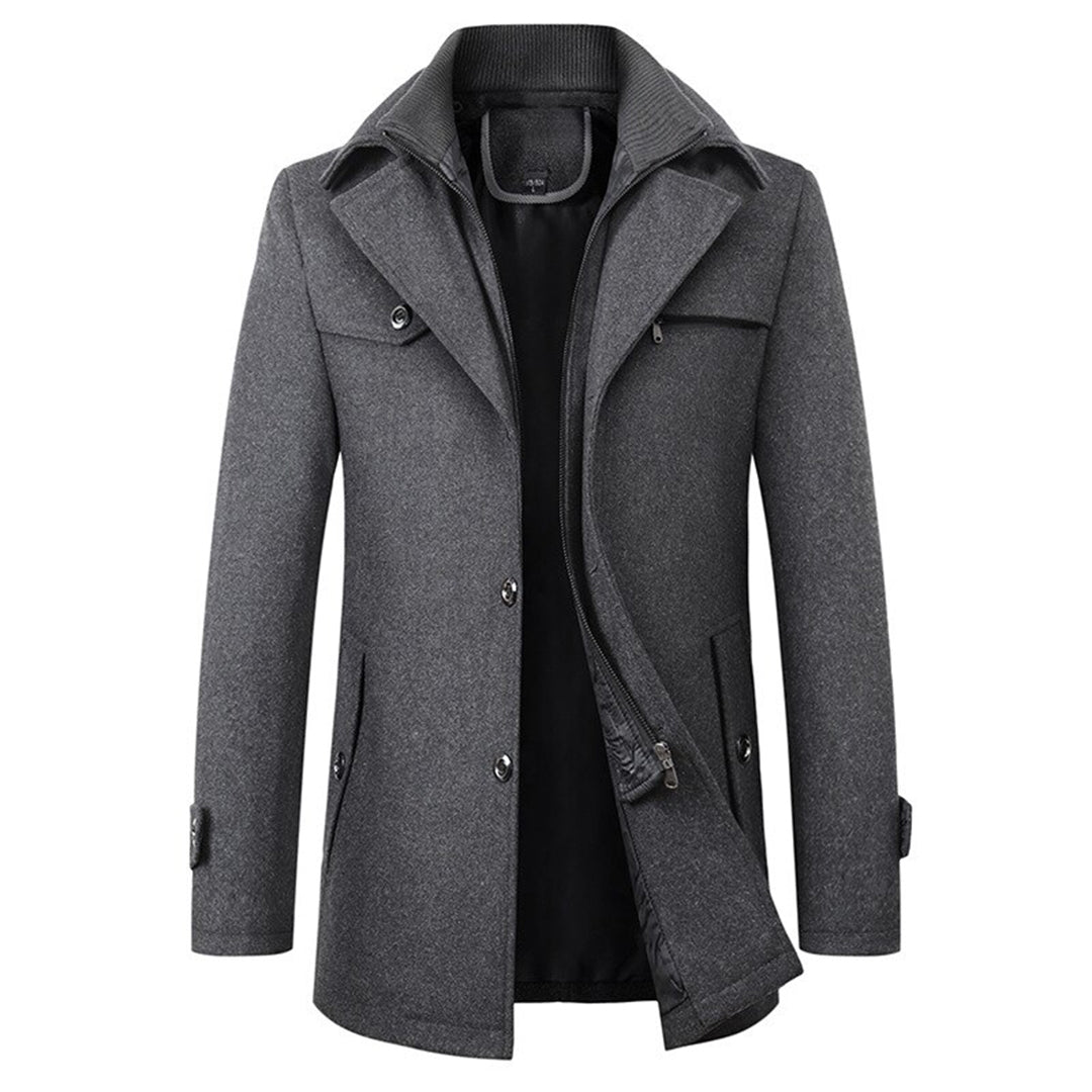 Veste Ajustée avec Fermeture Zippée pour Hommes | Idéale pour l’Hiver