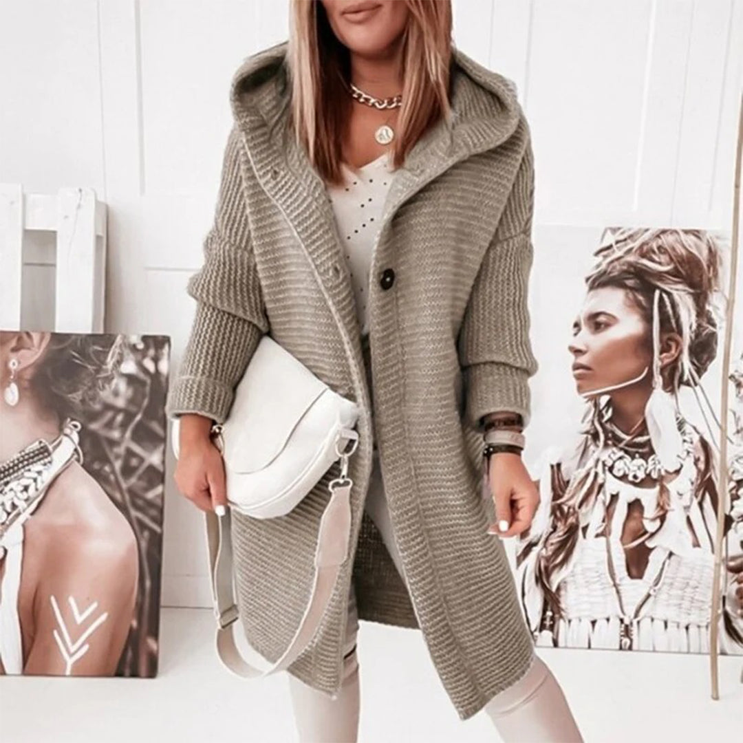Gilet Long avec Manches Longues pour Femme | Idéal pour Automne et Intérieur