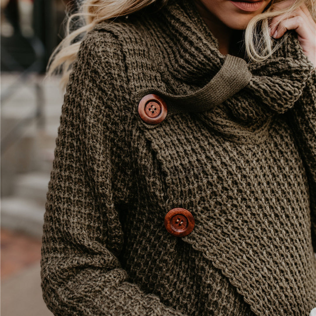 Pull Tricoté pour Femme en Polyester | Coupe Ajustée